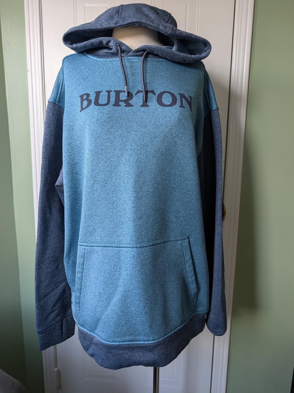 Burton Two-Tone Teal and Navy Pullover Hoodie